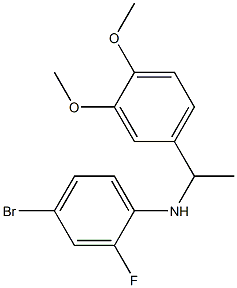 4-bromo-N-[1-(3,4-dimethoxyphenyl)ethyl]-2-fluoroaniline Struktur