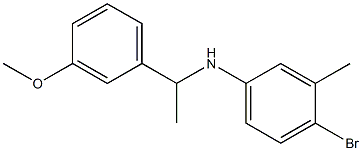 4-bromo-N-[1-(3-methoxyphenyl)ethyl]-3-methylaniline Struktur