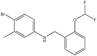 4-bromo-N-{[2-(difluoromethoxy)phenyl]methyl}-3-methylaniline Struktur