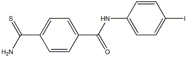 4-carbamothioyl-N-(4-iodophenyl)benzamide Struktur