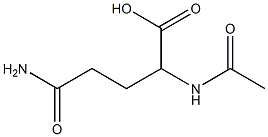 4-carbamoyl-2-acetamidobutanoic acid Struktur