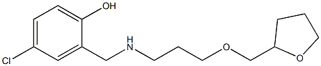 4-chloro-2-({[3-(oxolan-2-ylmethoxy)propyl]amino}methyl)phenol Struktur