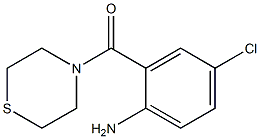 4-chloro-2-(thiomorpholin-4-ylcarbonyl)aniline Struktur