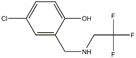 4-chloro-2-{[(2,2,2-trifluoroethyl)amino]methyl}phenol Struktur