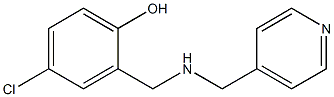 4-chloro-2-{[(pyridin-4-ylmethyl)amino]methyl}phenol Struktur