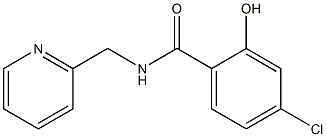 4-chloro-2-hydroxy-N-(pyridin-2-ylmethyl)benzamide Struktur