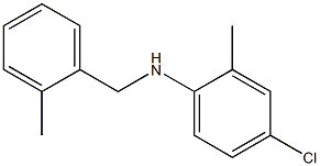 4-chloro-2-methyl-N-[(2-methylphenyl)methyl]aniline Struktur