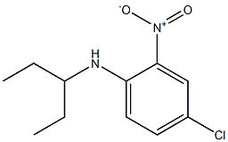 4-chloro-2-nitro-N-(pentan-3-yl)aniline Struktur