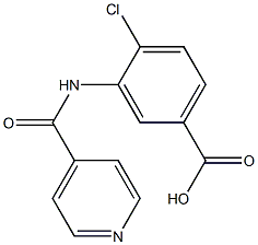 4-chloro-3-(isonicotinoylamino)benzoic acid Struktur