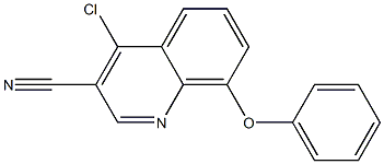 4-chloro-8-phenoxyquinoline-3-carbonitrile Struktur