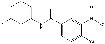 4-chloro-N-(2,3-dimethylcyclohexyl)-3-nitrobenzamide Struktur