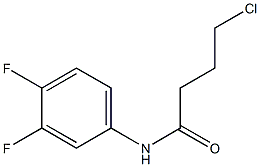 4-chloro-N-(3,4-difluorophenyl)butanamide Struktur