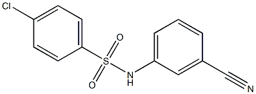 4-chloro-N-(3-cyanophenyl)benzenesulfonamide Struktur