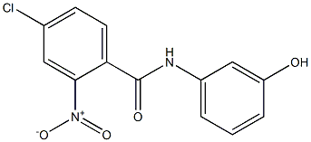 4-chloro-N-(3-hydroxyphenyl)-2-nitrobenzamide Struktur