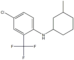 4-chloro-N-(3-methylcyclohexyl)-2-(trifluoromethyl)aniline Struktur