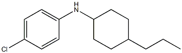 4-chloro-N-(4-propylcyclohexyl)aniline Struktur