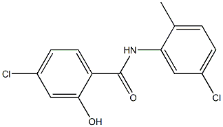 4-chloro-N-(5-chloro-2-methylphenyl)-2-hydroxybenzamide Struktur