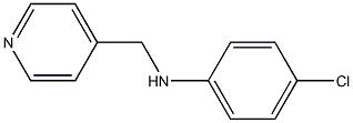 4-chloro-N-(pyridin-4-ylmethyl)aniline Struktur