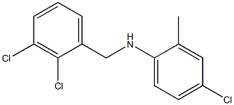 4-chloro-N-[(2,3-dichlorophenyl)methyl]-2-methylaniline Struktur