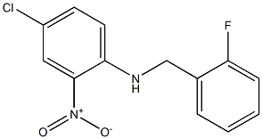 4-chloro-N-[(2-fluorophenyl)methyl]-2-nitroaniline Struktur