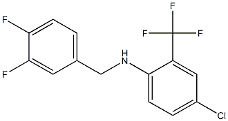 4-chloro-N-[(3,4-difluorophenyl)methyl]-2-(trifluoromethyl)aniline Struktur