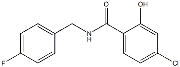 4-chloro-N-[(4-fluorophenyl)methyl]-2-hydroxybenzamide Struktur