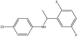 4-chloro-N-[1-(2,5-difluorophenyl)ethyl]aniline Struktur