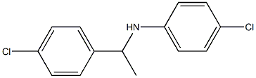 4-chloro-N-[1-(4-chlorophenyl)ethyl]aniline Struktur