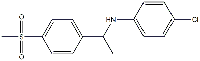 4-chloro-N-[1-(4-methanesulfonylphenyl)ethyl]aniline Struktur