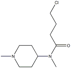 4-chloro-N-methyl-N-(1-methylpiperidin-4-yl)butanamide Struktur