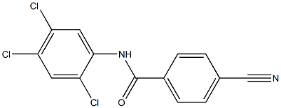 4-cyano-N-(2,4,5-trichlorophenyl)benzamide Struktur