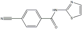 4-cyano-N-1,3-thiazol-2-ylbenzamide Struktur