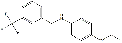 4-ethoxy-N-{[3-(trifluoromethyl)phenyl]methyl}aniline Struktur