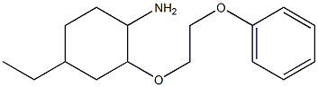 4-ethyl-2-(2-phenoxyethoxy)cyclohexan-1-amine Struktur