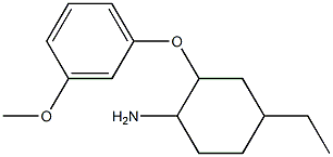 4-ethyl-2-(3-methoxyphenoxy)cyclohexanamine Struktur