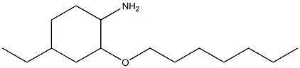 4-ethyl-2-(heptyloxy)cyclohexan-1-amine Struktur