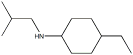 4-ethyl-N-(2-methylpropyl)cyclohexan-1-amine Struktur