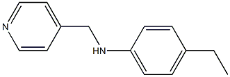 4-ethyl-N-(pyridin-4-ylmethyl)aniline Struktur