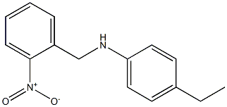 4-ethyl-N-[(2-nitrophenyl)methyl]aniline Struktur