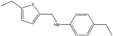 4-ethyl-N-[(5-ethylthiophen-2-yl)methyl]aniline Struktur