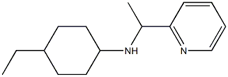 4-ethyl-N-[1-(pyridin-2-yl)ethyl]cyclohexan-1-amine Struktur