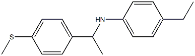 4-ethyl-N-{1-[4-(methylsulfanyl)phenyl]ethyl}aniline Struktur