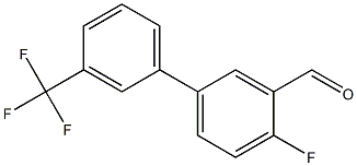 4-fluoro-3'-(trifluoromethyl)-1,1'-biphenyl-3-carbaldehyde Struktur