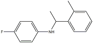 4-fluoro-N-[1-(2-methylphenyl)ethyl]aniline Struktur