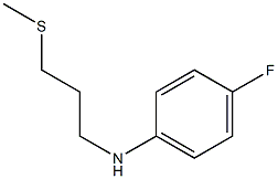 4-fluoro-N-[3-(methylsulfanyl)propyl]aniline Struktur