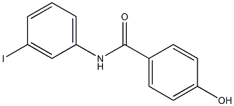 4-hydroxy-N-(3-iodophenyl)benzamide Struktur