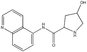 4-hydroxy-N-(quinolin-5-yl)pyrrolidine-2-carboxamide Struktur