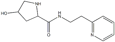 4-hydroxy-N-[2-(pyridin-2-yl)ethyl]pyrrolidine-2-carboxamide Struktur