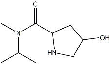 4-hydroxy-N-methyl-N-(propan-2-yl)pyrrolidine-2-carboxamide Struktur