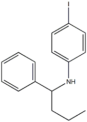 4-iodo-N-(1-phenylbutyl)aniline Struktur